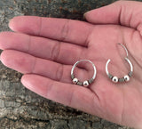 925 Silber Ohrringe Unisex – minimalistisches Design, handgefertigt