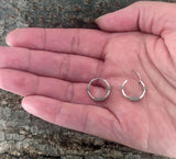 925 Silber Ohrringe Unisex – minimalistisches Design, handgefertigt