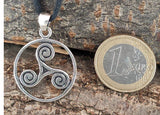 Triskele 24 mit Schlangenkette - Silber