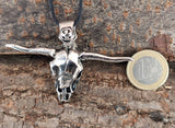 Stier 165 mit Königskette - Edelstahl