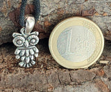 Anhänger 14 A Eule - Silber