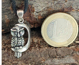 Eule 116 mit Schlangenkette - Silber