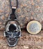 Totenkopf 173 mit Königskette - Edelstahl