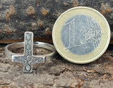 Ring Kreuz, Gr. 46-66 (kr17) - Silber