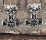 Thorshammer 55 mit Königskette - Edelstahl