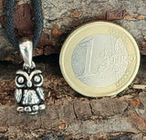 Eule 207 mit Schlangenkette - Silber