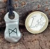 Anhänger 92 Rune Mannaz - Zinn