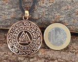 Anhänger 139 Wotansknoten - Bronze