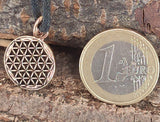 Anhänger 84 Blume des Lebens - Bronze