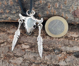 Stier 340 mit Schlangenkette - Silber