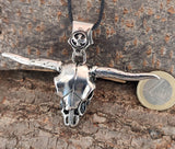 Stier 167 mit Königskette - Edelstahl
