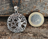 Lebensbaum 212 mit Schlangenkette - Silber
