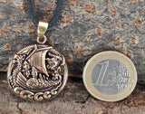 Anhänger 153 Wikinger-Schiff - Bronze