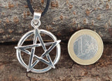 Pentagramm 251 mit Schlangenkette - Silber