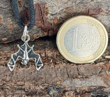 Anhänger 8 Fledermaus - Silber