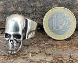 Ring Totenkopf, Gr. 62-74 (tk8) - Silber