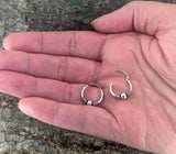 925 Silber Ohrringe Unisex – minimalistisches Design, handgefertigt