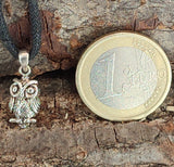 Eule 13 A mit Schlangenkette - Silber