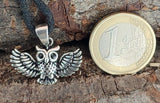 Eule 390 mit Schlangenkette - Silber