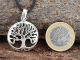 Lebensbaum 86 mit Schlangenkette - Silber