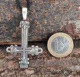 Anhänger 28 Kreuz - Zinn