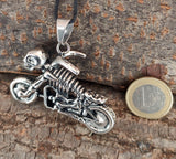 Motorrad 176 mit Königskette - Edelstahl