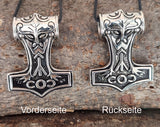 Thorshammer 68 A mit Königskette - Edelstahl