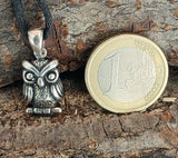Eule 115 mit Korbkette - Silber