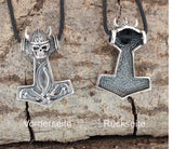 Kombi 152 Thorshammer mit Königskette - Silber