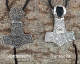 Kombi 383 Thorshammer mit Königskette - Silber