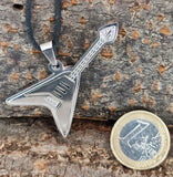 Gitarre 157 mit Panzerkette - Edelstahl