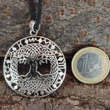 Lebensbaum 211 mit Schlangenkette - Silber