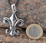 Fleur-de-Lis 15 A mit Panzerkette - Edelstahl