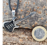 Gitarre 1 mit Panzerkette - Edelstahl