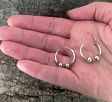 925 Silber Ohrringe Unisex – minimalistisches Design, handgefertigt