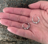 925 Silber Ohrringe Unisex – minimalistisches Design, handgefertigt