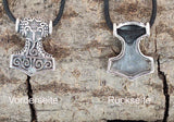 Thorshammer 146 mit Korbkette - Silber