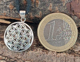Blume des Lebens 95 A mit Schlangenkette - Silber