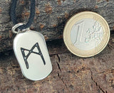Anhänger 312 Mannaz - Silber
