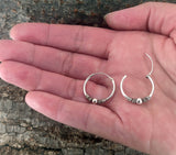 925 Silber Ohrringe Unisex – minimalistisches Design, handgefertigt