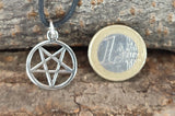 Pentagramm 52 mit Schlangenkette - Silber