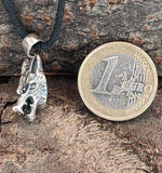Wolf 7 A mit Schlangenkette - Silber