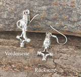 Ohrring 25 Wolfskreuz - Silber