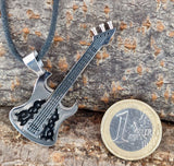 Gitarre 2 mit Panzerkette - Edelstahl