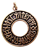 Anhänger 54 Runenkreis - Bronze