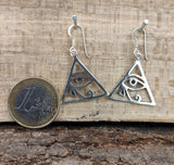 Ohrring 15 Auge des Horus - Silber