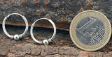 Zeitlose Unisex-Ohrringe aus echtem 925 Sterlingsilber