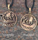 Anhänger 153 Wikinger-Schiff - Bronze