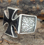 Ring Eisernes Kreuz, Gr. 54-74 (kr16) - Silber