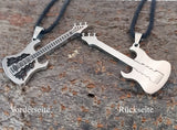 Gitarre 2 mit Panzerkette - Edelstahl